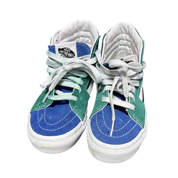 Vans Sk8-Hi Kids Multicolor Canvas High-Top Sneakers Size 2.0 - Picture 3 of 7